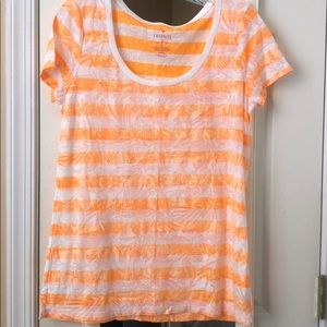 Orange and White Summer Tee